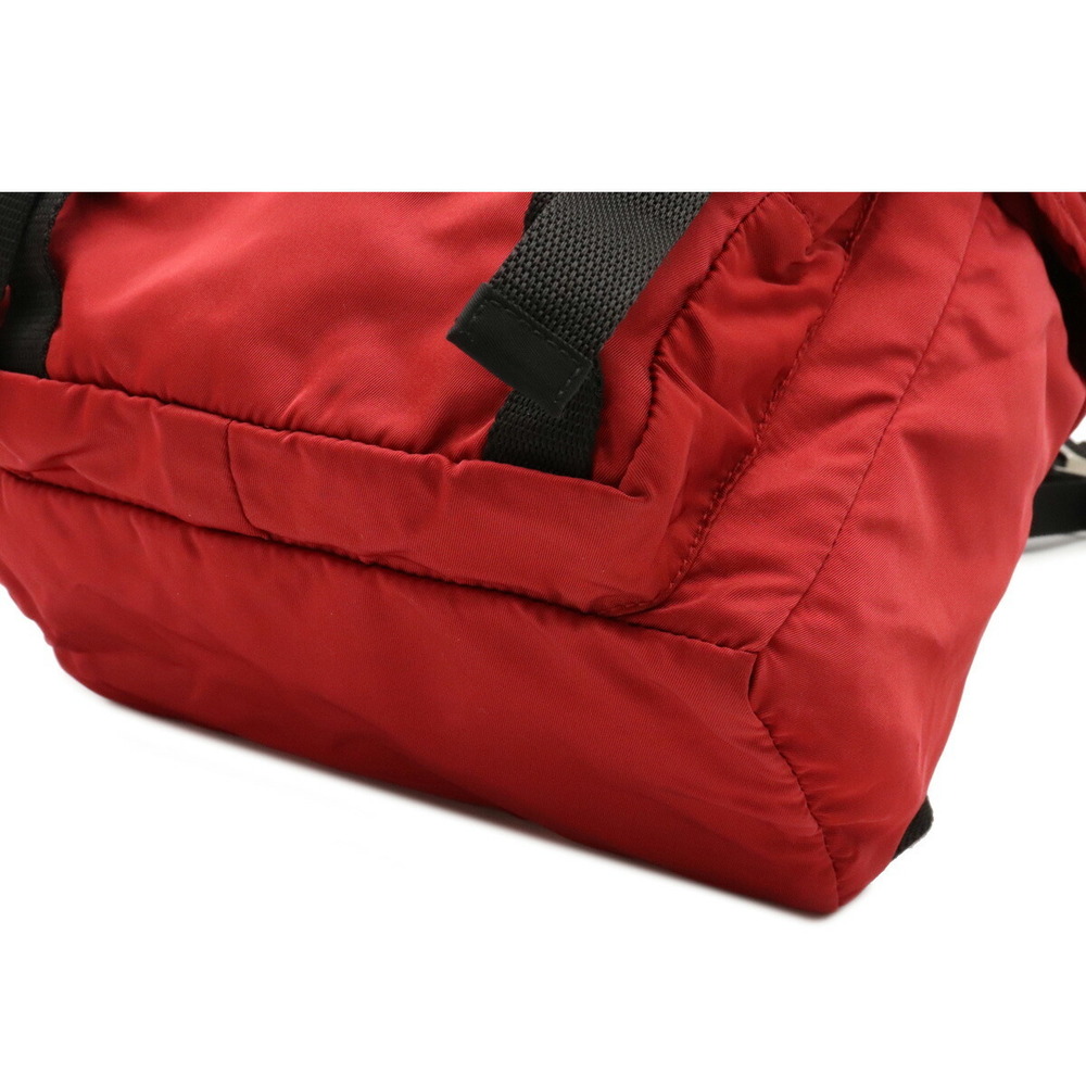 Prada Backpack Nylon Daypack Red - image 3